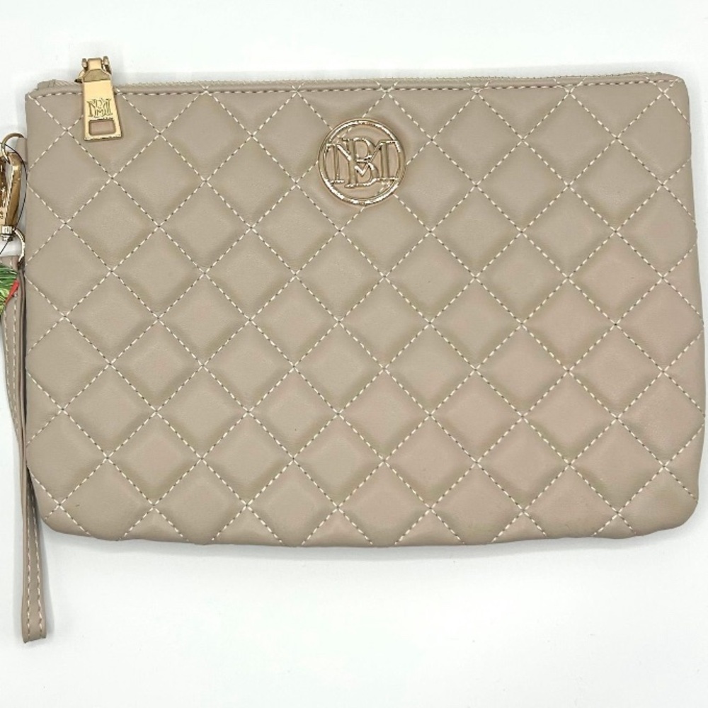 Quilted Badgley Mischka Large Clutch Bag